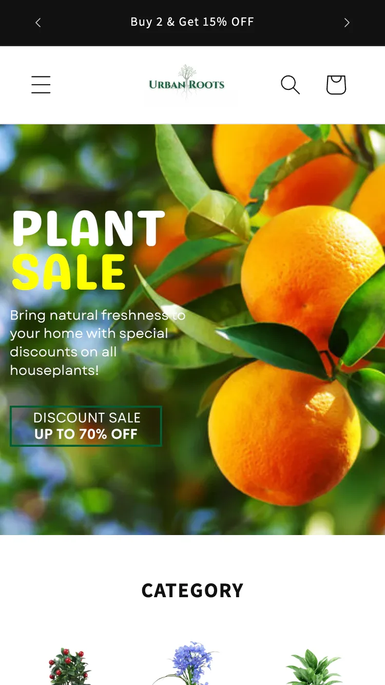 Plants Delivery Store: Urban Roots