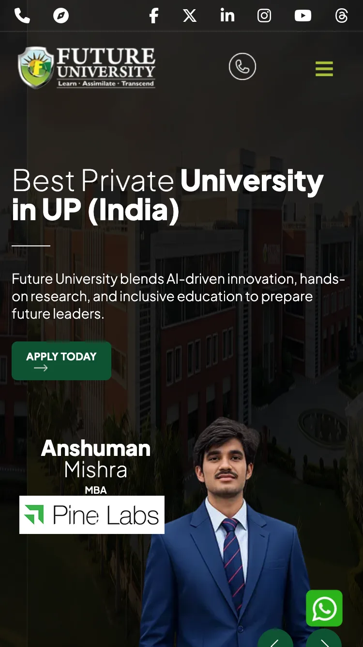 Future University: Education Website