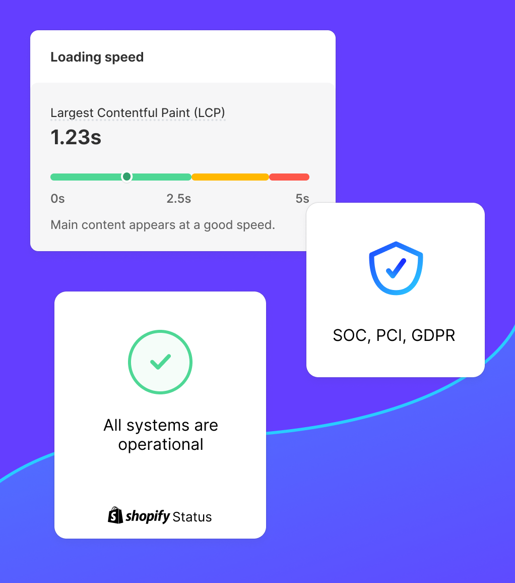 shopify store setup - speed and performance monitoring