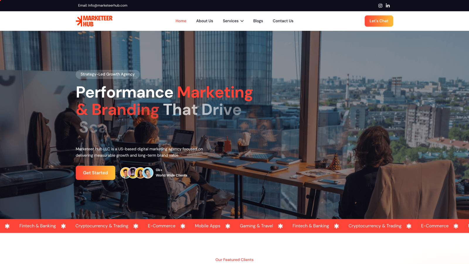 MarketeerhHub WordPress Redesign website