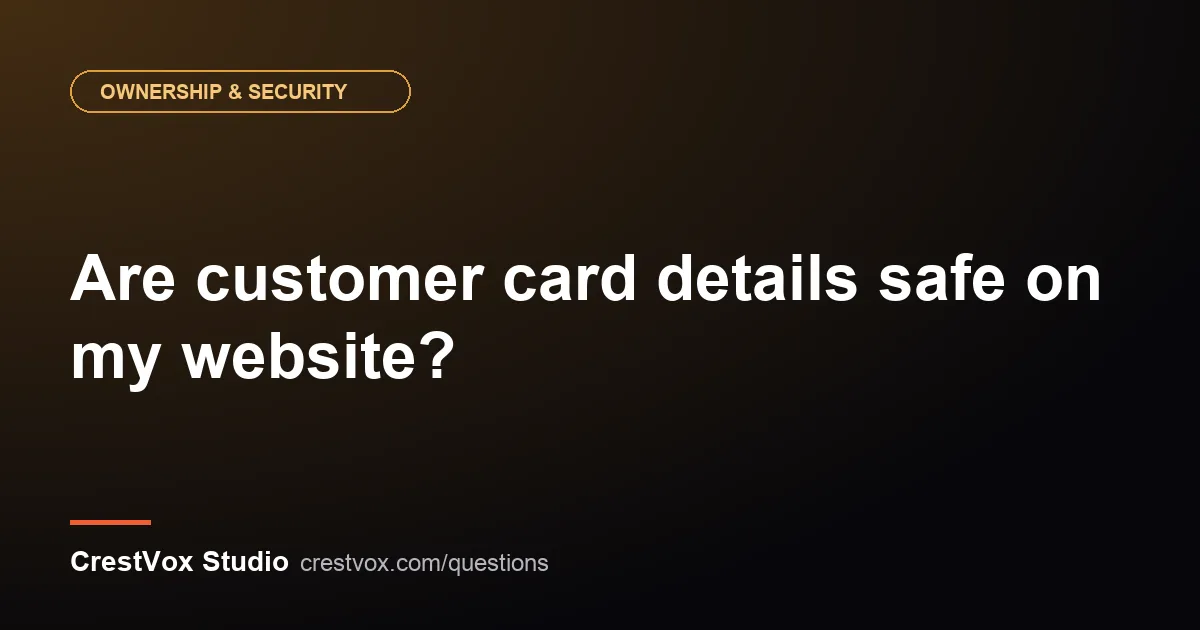 card details safe