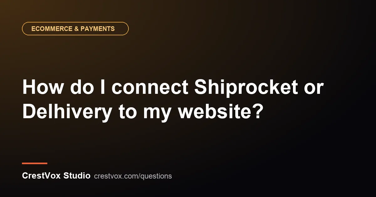 shiprocket or delhivery