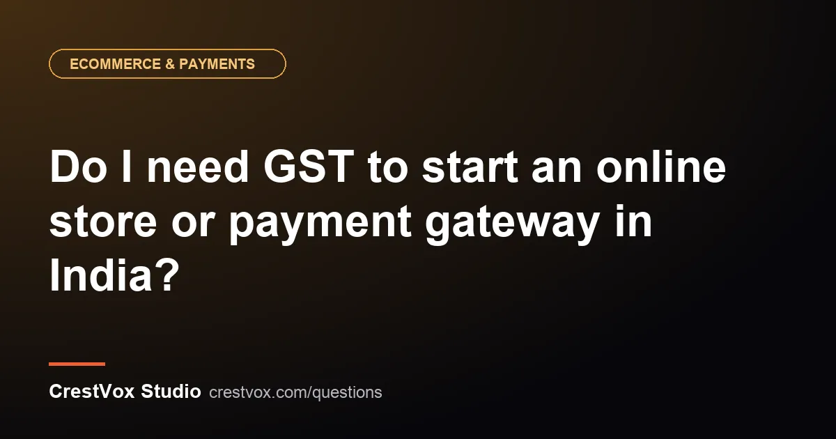 gst for online store