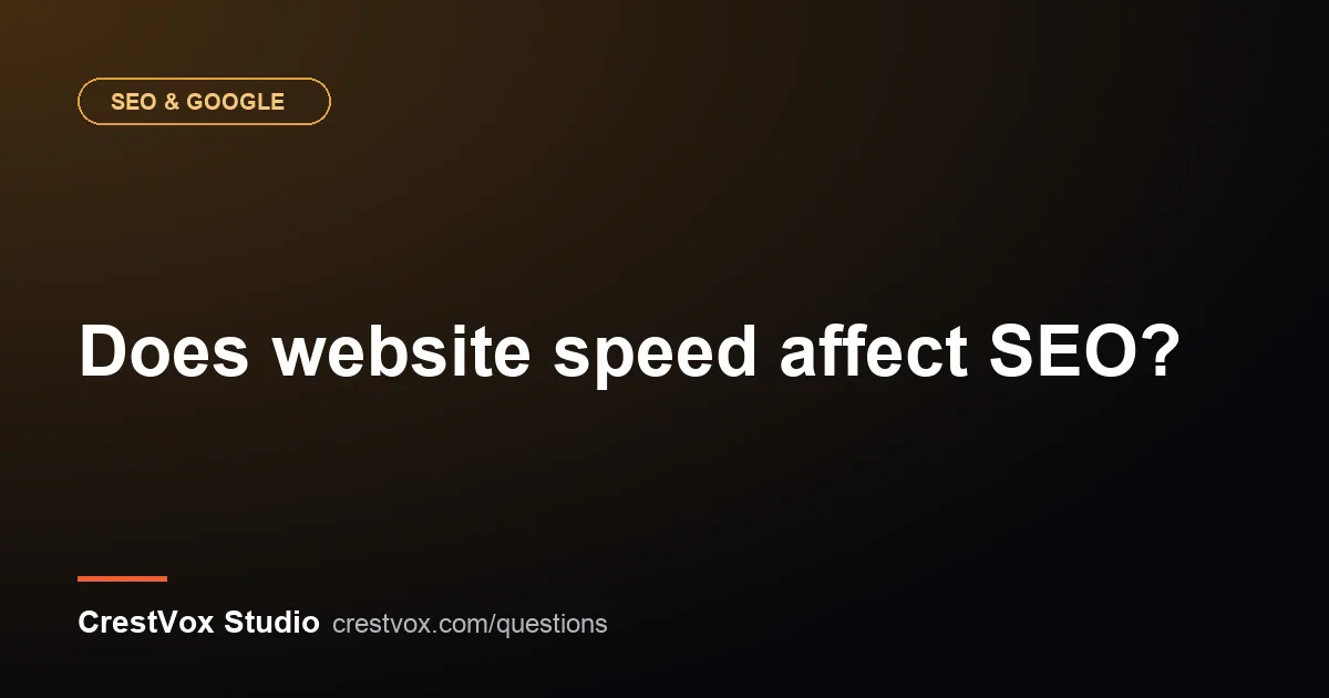 website speed