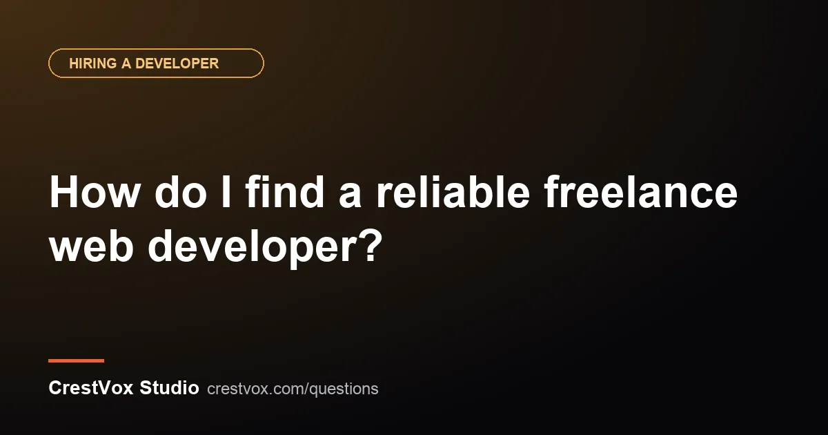freelance web developer