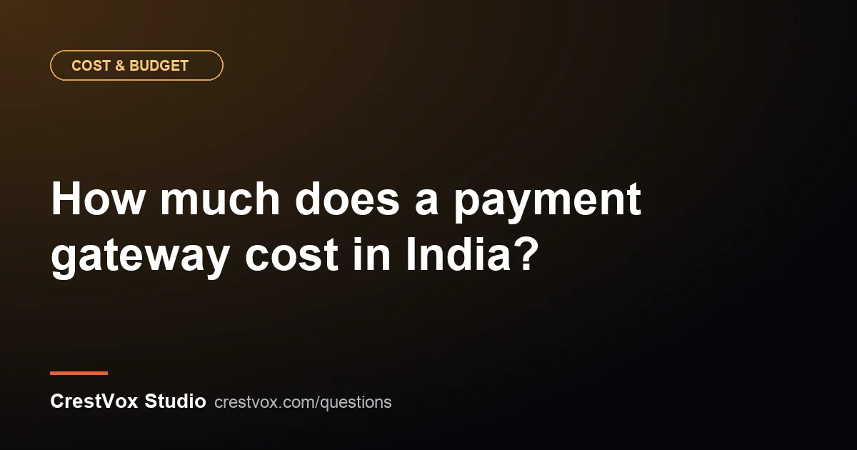 payment gateway charges