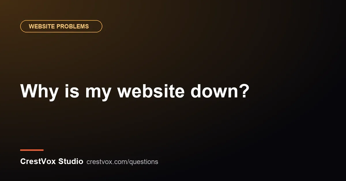 website is down