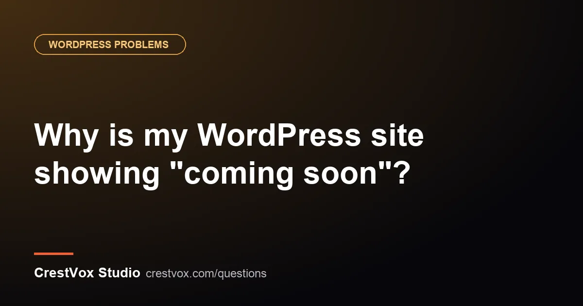 coming soon page